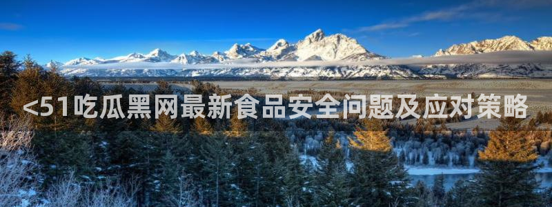 91吃瓜网今日吃瓜入口：<51吃瓜黑网最新食品安全问题及应对策略