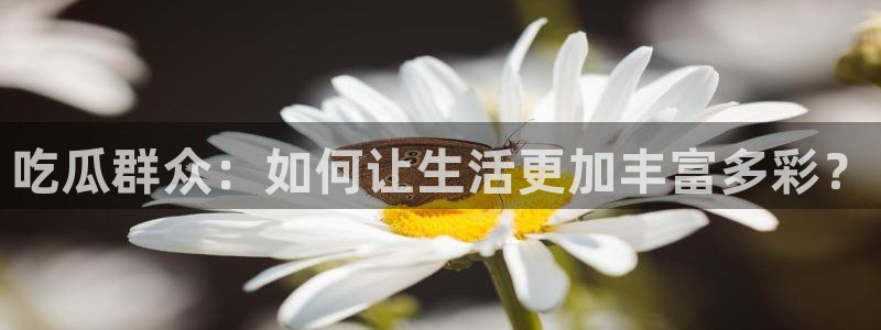 51吃瓜热门吃瓜：吃瓜群众：如何让生活更加丰富多彩？