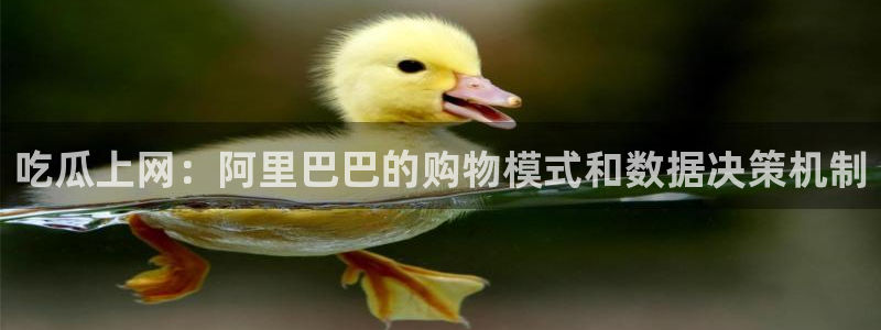 51cg热门大瓜今日吃瓜：吃瓜上网：阿里巴巴的购物模式和数据决策机制