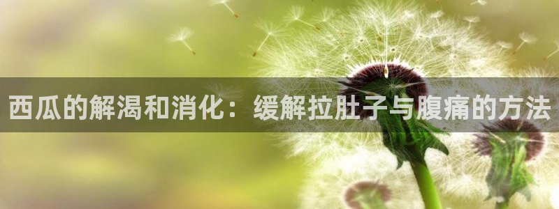 51吃瓜今日必吃刀刀：西瓜的解渴和消化：缓解拉肚子与腹痛的方法
